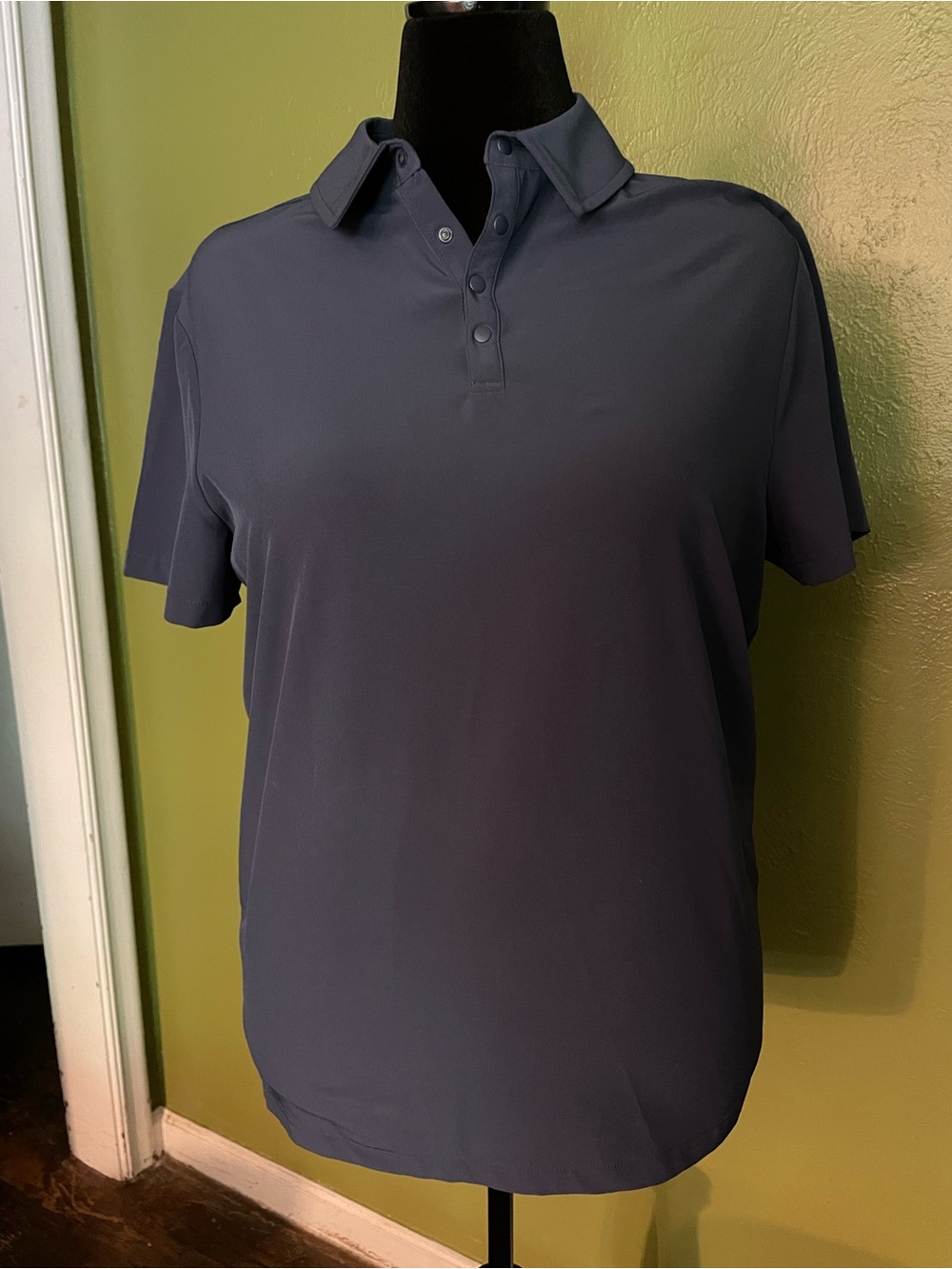 all in motion Men's Short Sleeve Polo - Slate Blue